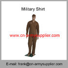 Wholesale Cheap China Military Brown Wool T/R Army Police Officer Shirt
