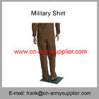Wholesale Cheap China Military Brown Wool T/R Army Police Officer Shirt