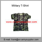 Wholesale Cheap China Military Camouflage Cotton Round Collar Army T-Shirt