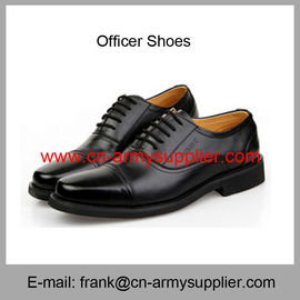 Wholesale Cheap China Military Black Leather Army Police Officer Shoes
