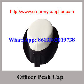 Wholesale Cheap China Army Color Military Police Officer Peak Service Cap