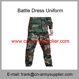 Wholesale Cheap China Military Woodland Camo Police Army Battle Dress Uniform