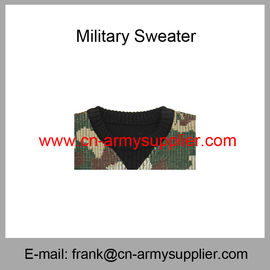 Wholesale Cheap China Military Camouflage Wool Acrylic  Police Army Jersey