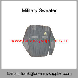 Wholesale Cheap China Army Olive Green  Wool Acrylic  Police Military Jumper