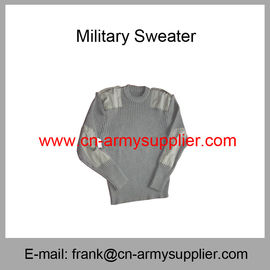 Wholesale Cheap China Army Olive Green  Wool Acrylic  Police Military Jumper