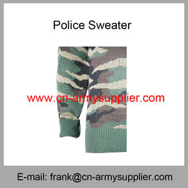 Wholesale Cheap China Army Camouflage Wool Acrylic Police Military Cardigan