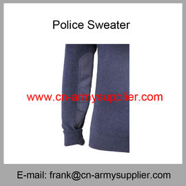 Wholesale Cheap China Military Wool Acrylic Police Army Navy Blue Sweater