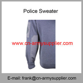 Wholesale Cheap China Military Wool Acrylic Police Army Navy Blue Sweater