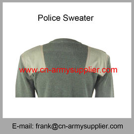 Wholesale Cheap China Military Wool Acrylic Police Army Olive Green Sweater