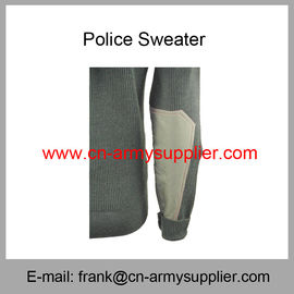 Wholesale Cheap China Military Wool Acrylic Police Army Olive Green Sweater