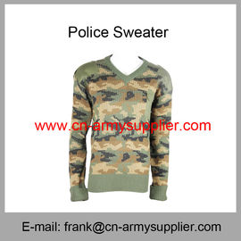 Wholesale Cheap China Military Wool Acrylic Army Camouflage Police Sweater