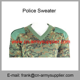 Wholesale Cheap China Military Wool Acrylic Army Camouflage Police Sweater