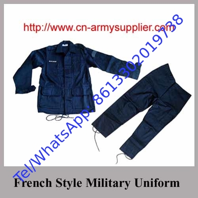 Navy Blue Police Uniform with Customized Design