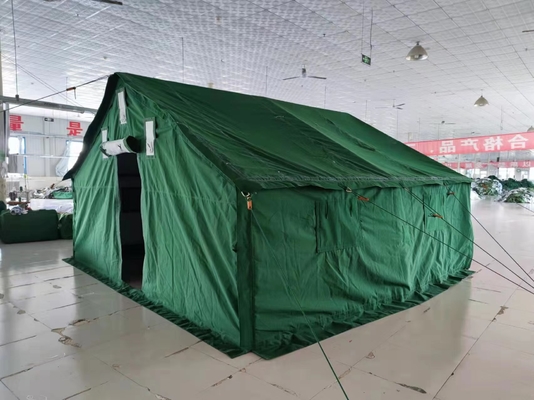 Stainless Steel Poles Military Tent Made of Cotton Canvas Fabric for Windproof Protection and Durability