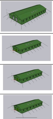 Windows Quantity Depends On Tent Size Combat Shelter for Military Applications