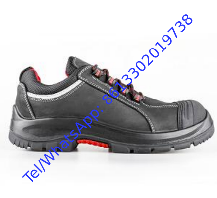 Black Safety Shoes Steel Toe Cap Safety Work Boots Durable Comfortable Protective Footwear for Industrial Construction and Warehouse