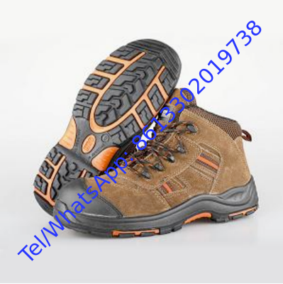 Steel Toe Cap Safety Shoes Leather Suede Fabric Microfiber Sizes 38-46 EU Durable Safety Footwear for Industrial Workers