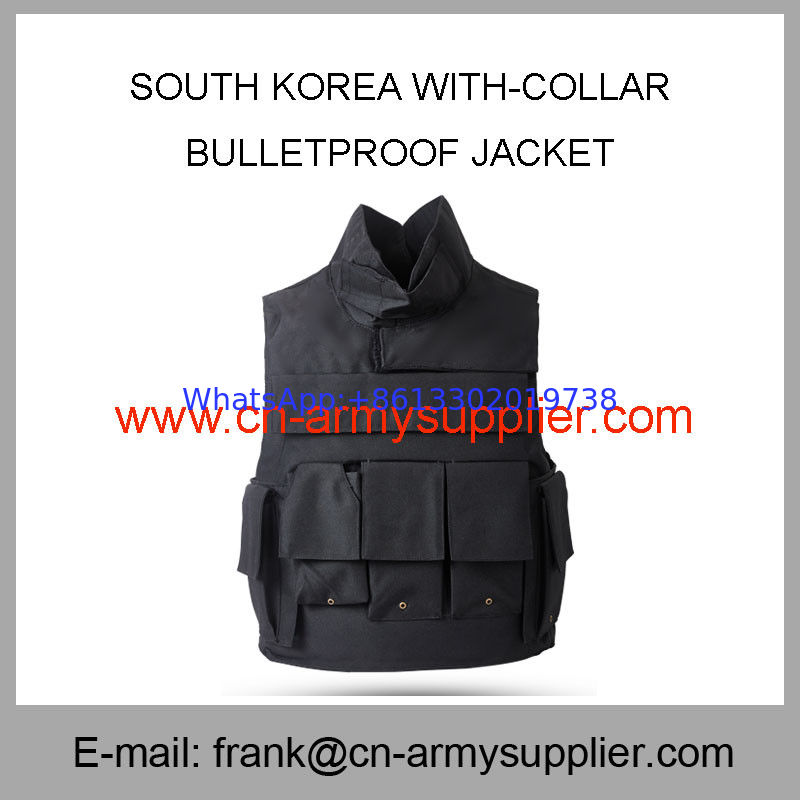 Wholesale Cheap China Blue Color Nijiiia Collar Protect Police Bulletproof Vest
