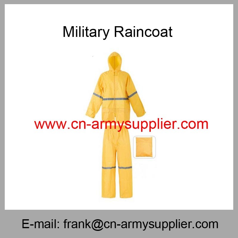 Wholesale Cheap China Military Reflective Oxford Polyester Army Police Raincoat