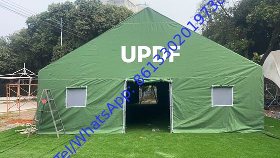 Capacité dépend de la taille de la tente militaire Tente militaire avec feuille de sol en PVC pour les applications militaires et policières